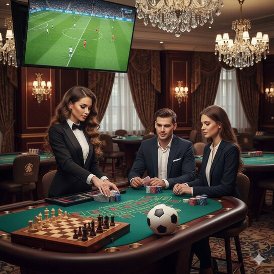 连线棋牌对战场景